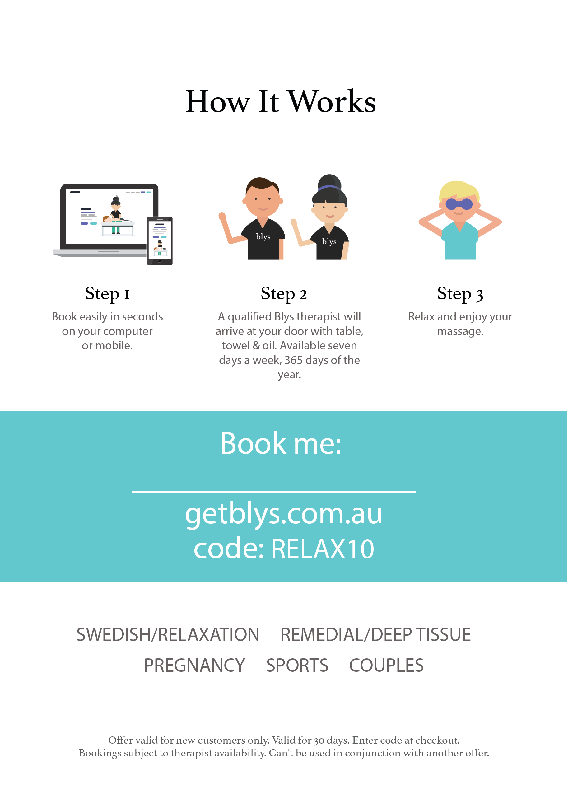 therapist promotional flyer back