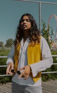 Man with long locks