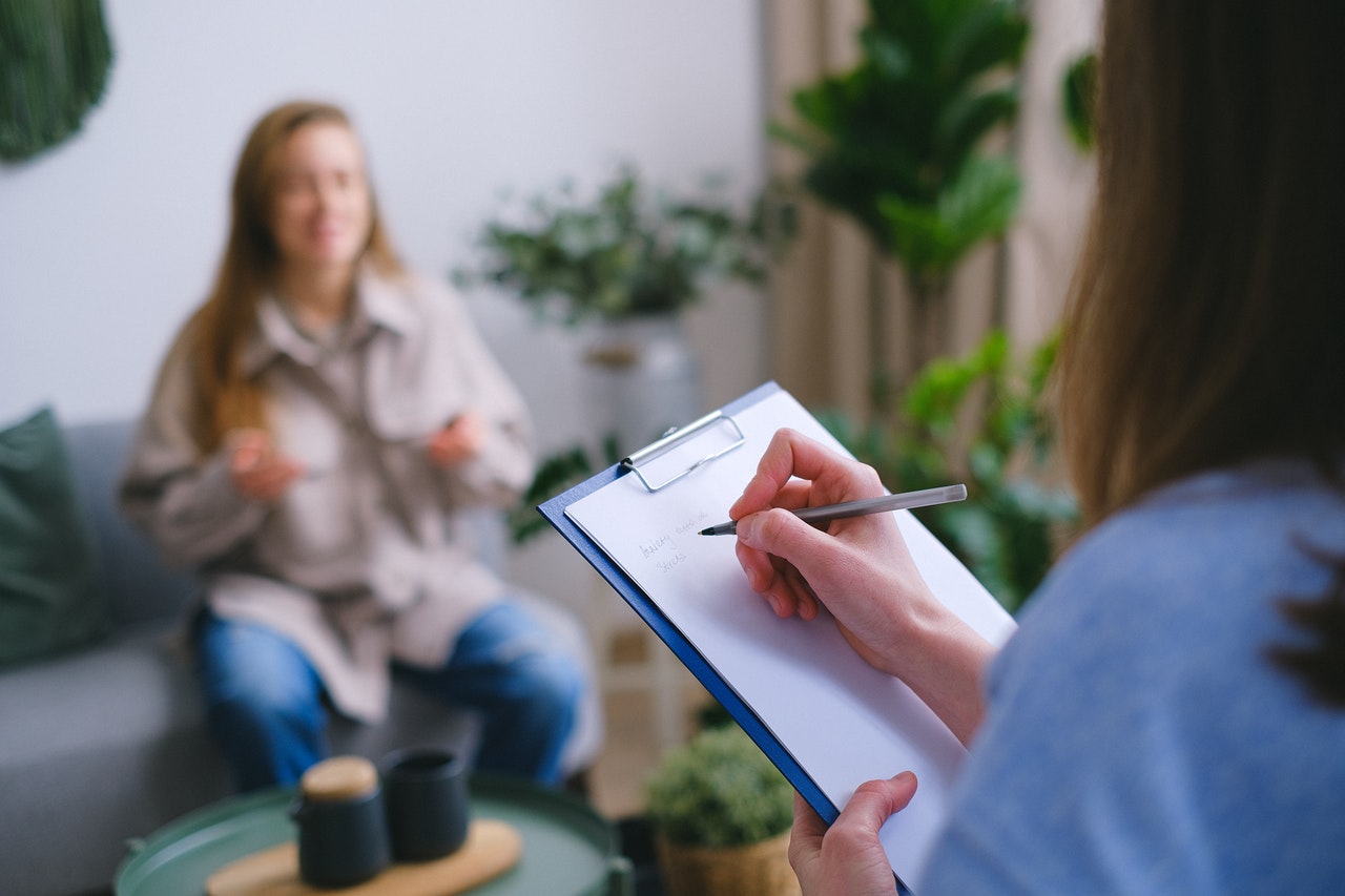 Woman in therapy