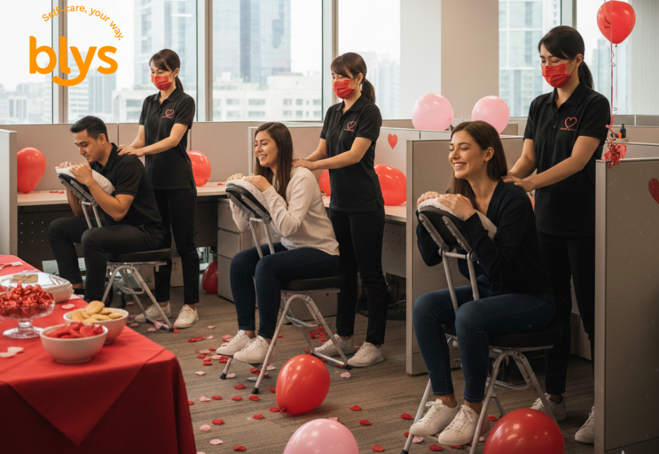 Post-Valentine Slump with Corporate Massage