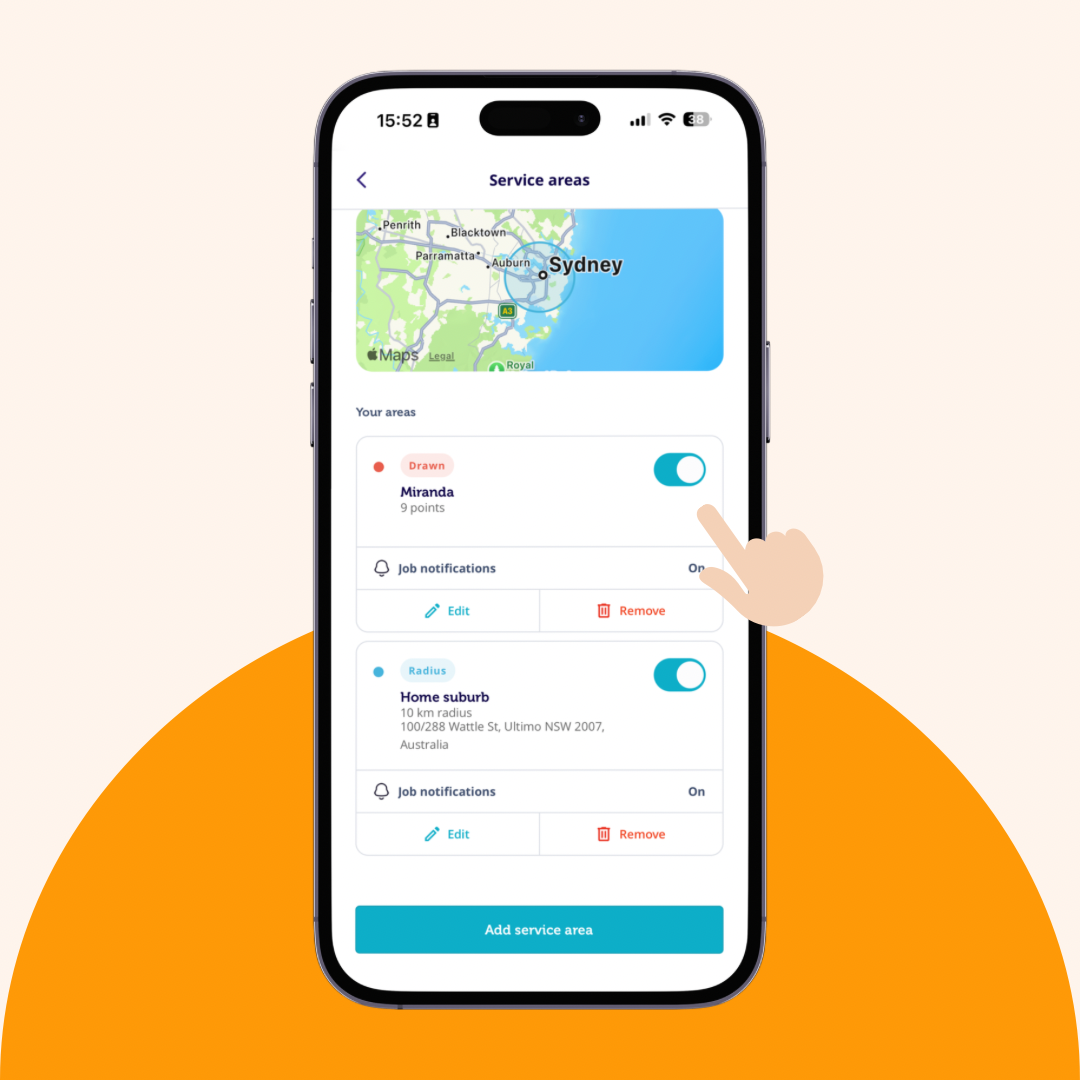 Draw Custom Service Area Mobile Image 6