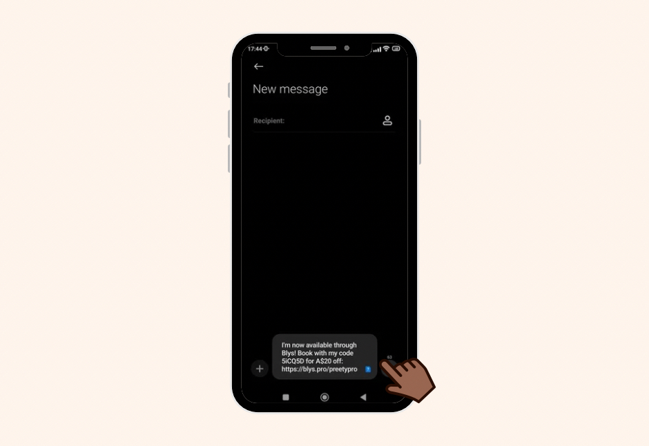 Shared link with code