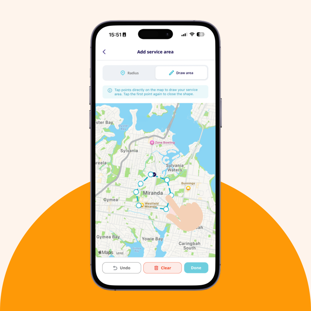 Draw Custom Service Area Mobile Image 3