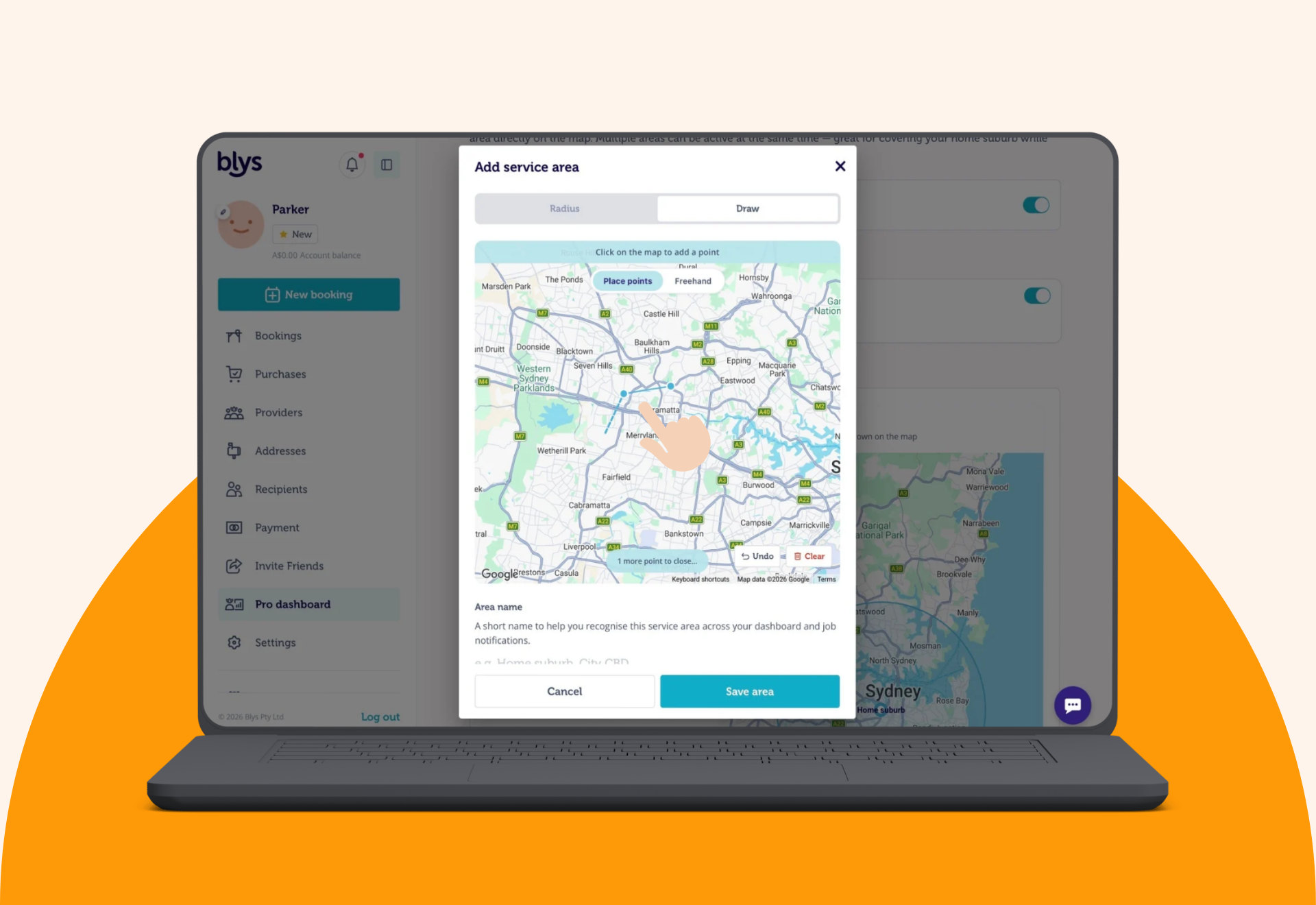 Draw Custom Service Area PC Image 3.1