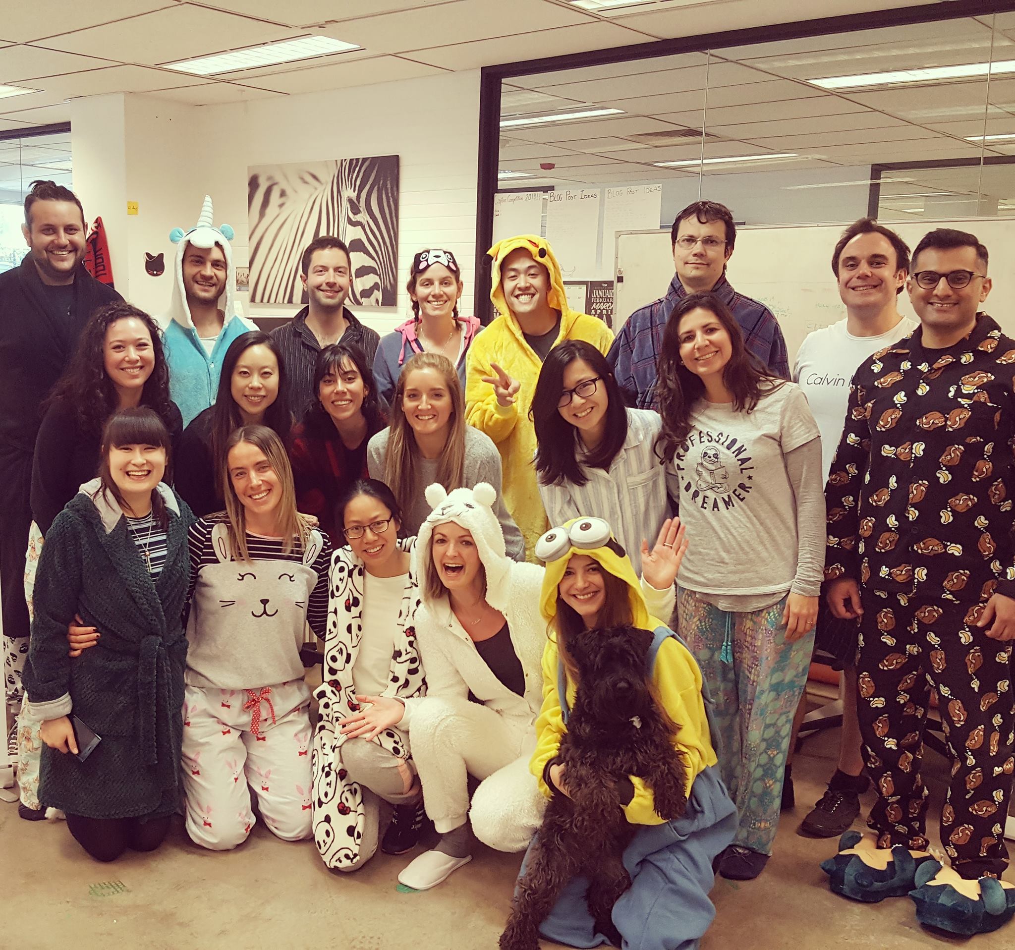 office pyjama party pyjama foundation fundraiser