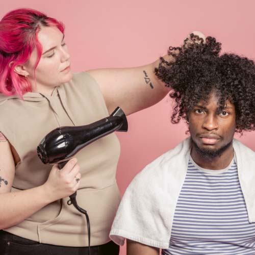 Corporate event blowdry bar
