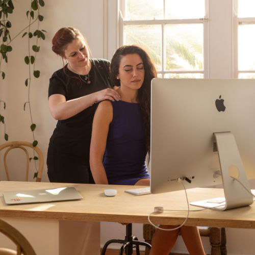desk massage at work