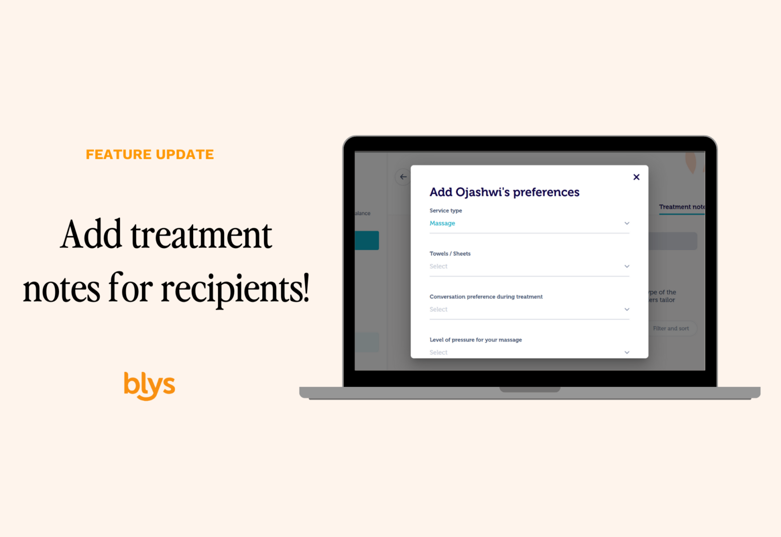 Add Treatment Notes for Recipients | Blys