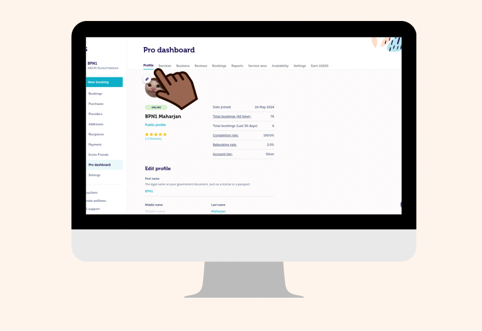 Provider Profile Dashboard