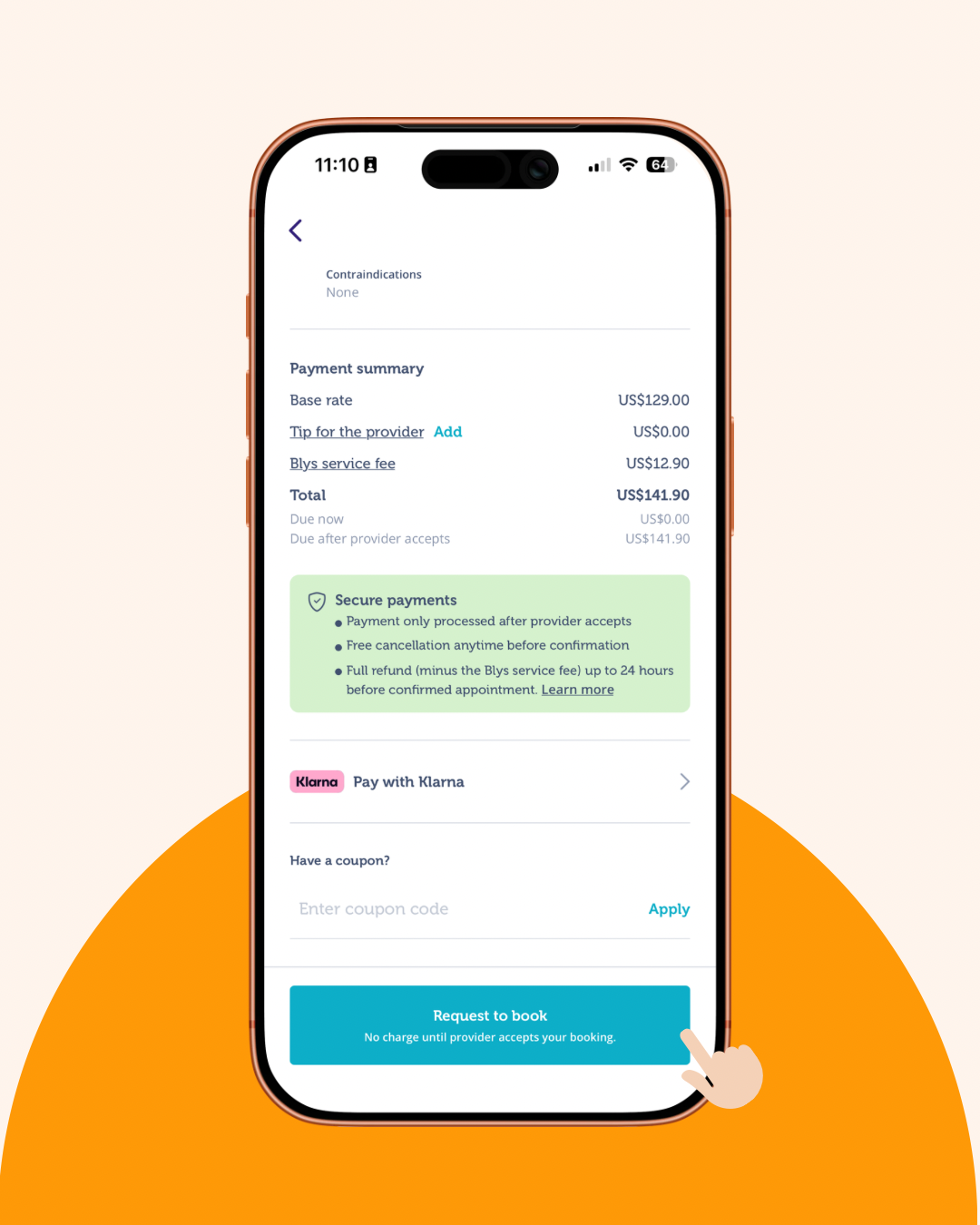 Request to Book with Klarna