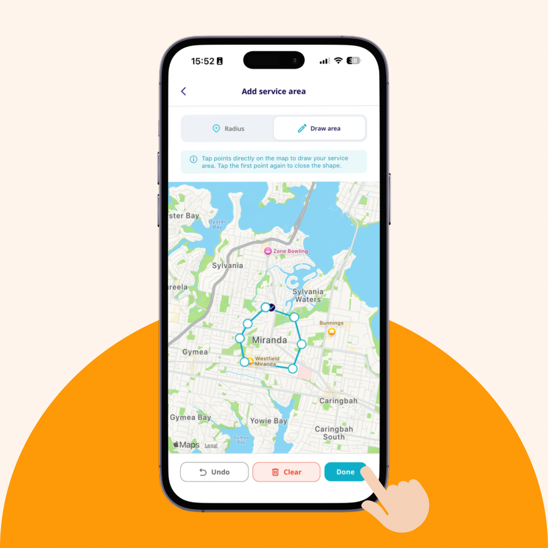Draw Custom Service Area Mobile Image 4